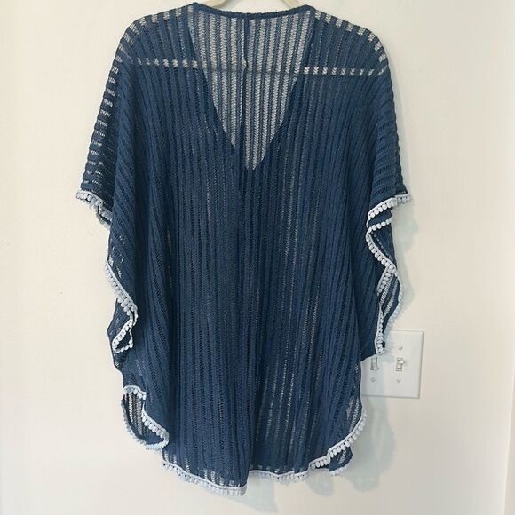 FRANCESCA'S Navy & White Swim Cover Up O/S - Picture 4 of 6